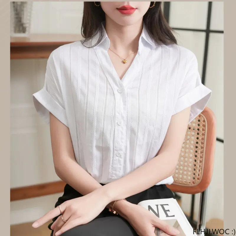 Блузка женская однобортная в Корейском стиле, милая винтажная Повседневная Свободная рубашка в стиле ретро, милый топ с коротким рукавом, белый цвет, на лето
Блузка женская однобортная в Корейском стиле, милая винтажная Повседневная Свободная рубашка в стиле ретро, милый топ с коротким рукавом, белый цвет, на лето