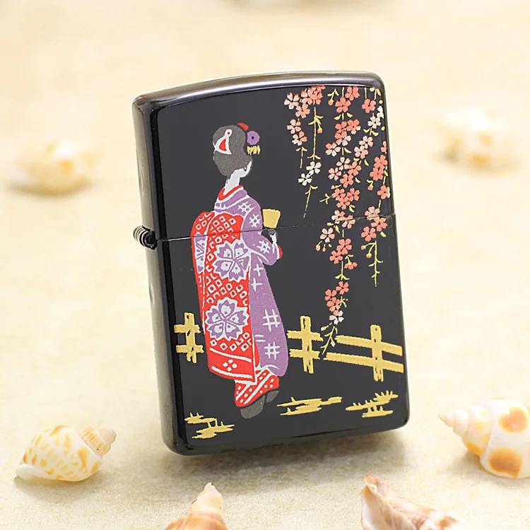 Оригинальная зажигалка Zippo, японское кимоно для женщин, медная ветрозащитная сигаретная керосиновая зажигалка, подарок, защита от подделки
Оригинальная зажигалка Zippo, японское кимоно для женщин, медная ветрозащитная сигаретная керосиновая зажигалка, подарок, защита от подделки