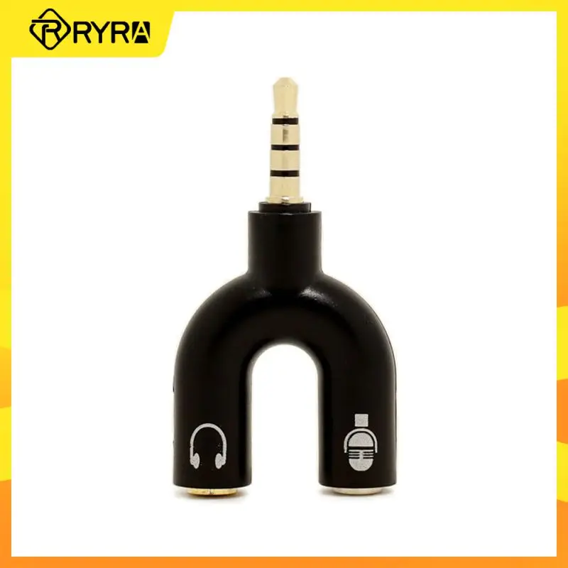RYRA 3.5mm Stereo Splitter Audio To Mic & Headset Jack Plug Adapter Headphone U-shaped Splitter For Cell Phone PC Laptop
RYRA 3.5mm Stereo Splitter Audio To Mic & Headset Jack Plug Adapter Headphone U-shaped Splitter For Cell Phone PC Laptop