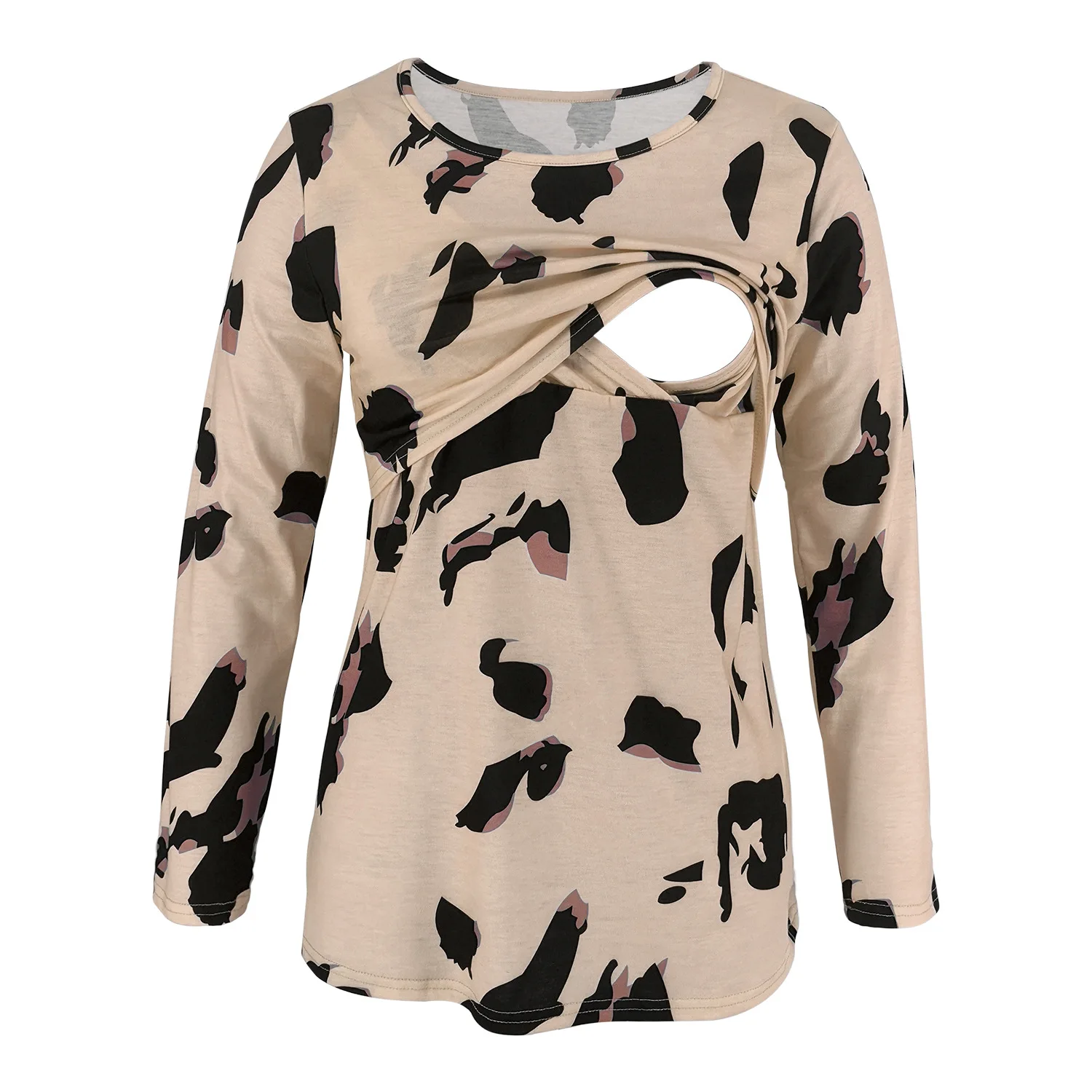 Women Maternity Tops Long Sleeve Mom Pregnant Nursing Baby Breastfeeding Tops Maternity Leopard Print Blouse Casual Clothes Tees
Women Maternity Tops Long Sleeve Mom Pregnant Nursing Baby Breastfeeding Tops Maternity Leopard Print Blouse Casual Clothes Tees