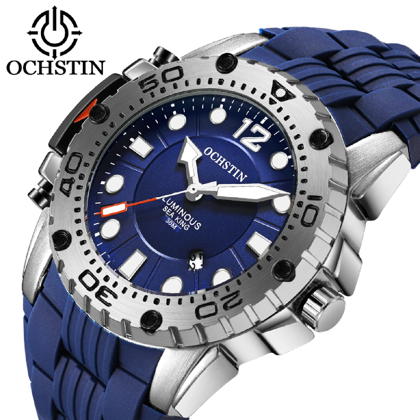 OCHSTIN Mens Watches Top Brand Fashion Military Quartz Wristwatch Male Silicagel Waterproof Sports Chronograph Relogio Masculino
OCHSTIN Mens Watches Top Brand Fashion Military Quartz Wristwatch Male Silicagel Waterproof Sports Chronograph Relogio Masculino