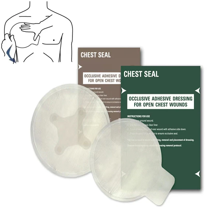1PCS Medical Survival Chest Seal Vented North American Rescue Hyfin Chest Seal For Camping Military Emgency First Aid Kits
1PCS Medical Survival Chest Seal Vented North American Rescue Hyfin Chest Seal For Camping Military Emgency First Aid Kits