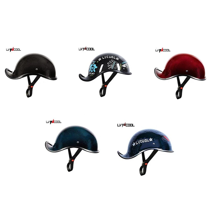 LVCOOL Real Carbon Fiber Baseball Cap Helmet Motorcycle Vintage Helmet For Cruiser Chopper Women Men A Type L
LVCOOL Real Carbon Fiber Baseball Cap Helmet Motorcycle Vintage Helmet For Cruiser Chopper Women Men A Type L