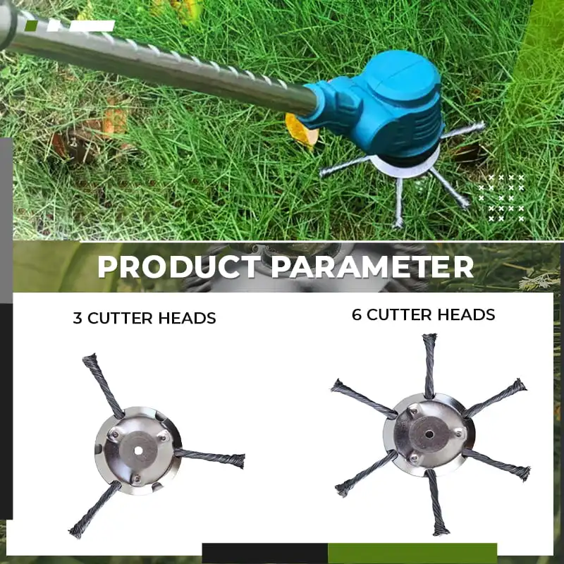 2Pcs New 6Inch Steel Wire Grass Trimmer Head 3/6 Heads Wire Mower Blade for GardenTrimmer Head Lawn mover Power Tool Brushcutter
2Pcs New 6Inch Steel Wire Grass Trimmer Head 3/6 Heads Wire Mower Blade for GardenTrimmer Head Lawn mover Power Tool Brushcutter