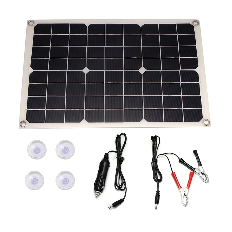 20W 12V 5V DC Waterproof Battery Solar Panel USB Home For Phone RV Car Charger Port Car Battery Charging
20W 12V 5V DC Waterproof Battery Solar Panel USB Home For Phone RV Car Charger Port Car Battery Charging