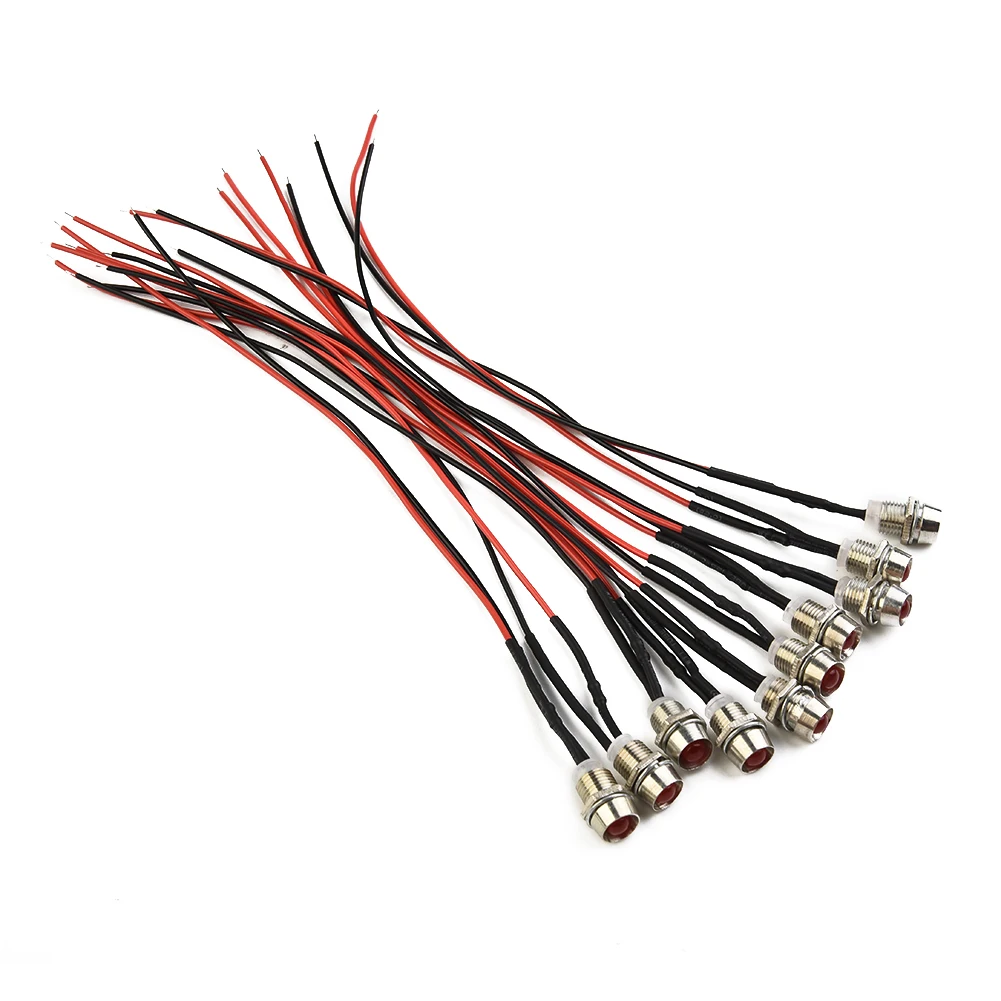 10pcs Red 8mm 12V LED Indicator Lamp Warn Light Pilot Dash Panel Car Truck Boat Indicator Light Bulb LED Lights Accessories
10pcs Red 8mm 12V LED Indicator Lamp Warn Light Pilot Dash Panel Car Truck Boat Indicator Light Bulb LED Lights Accessories