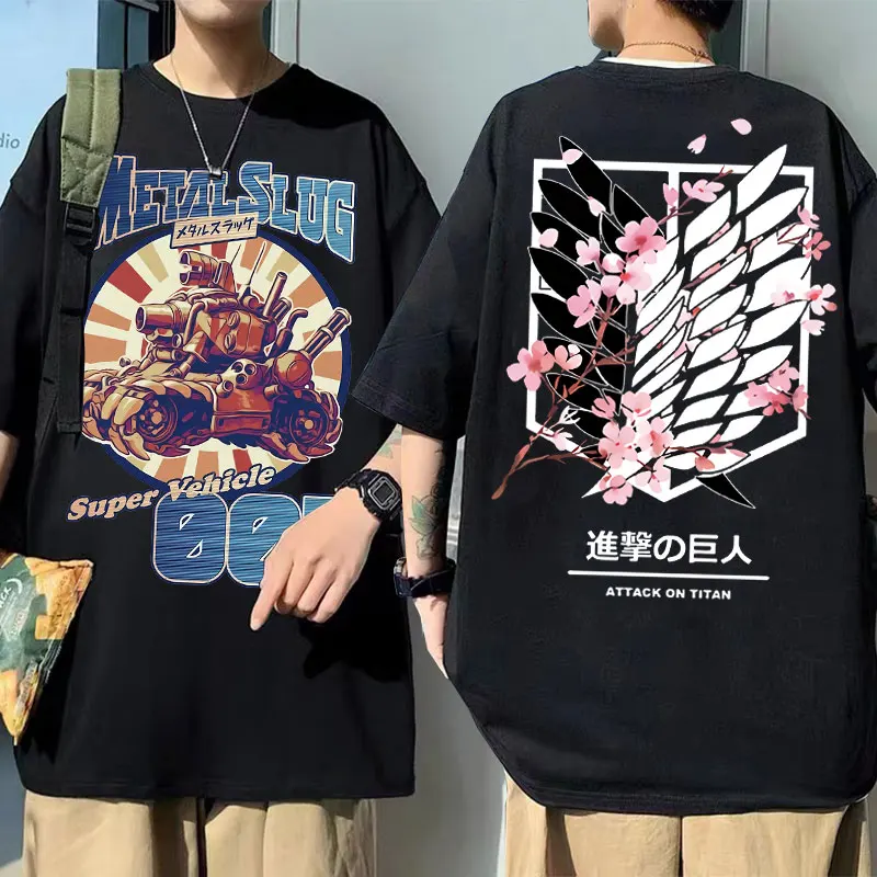 Men Women Fashion Hip Hop Oversized T-shirt Streetwear 90s Anime Unisex Attack on Titan Tee Metal Slug Super Vehiele 001 Tshirt
Men Women Fashion Hip Hop Oversized T-shirt Streetwear 90s Anime Unisex Attack on Titan Tee Metal Slug Super Vehiele 001 Tshirt
