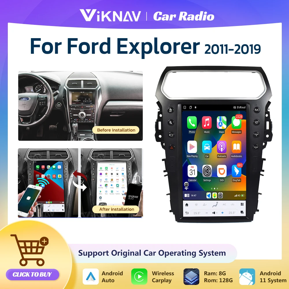 14,6 дюймовый Android 11 автомобильный стерео радио обновление для Ford Explorer 2011-2019 GPS навигация мультимедийный плеер стерео Замена
14,6 дюймовый Android 11 автомобильный стерео радио обновление для Ford Explorer 2011-2019 GPS навигация мультимедийный плеер стерео Замена