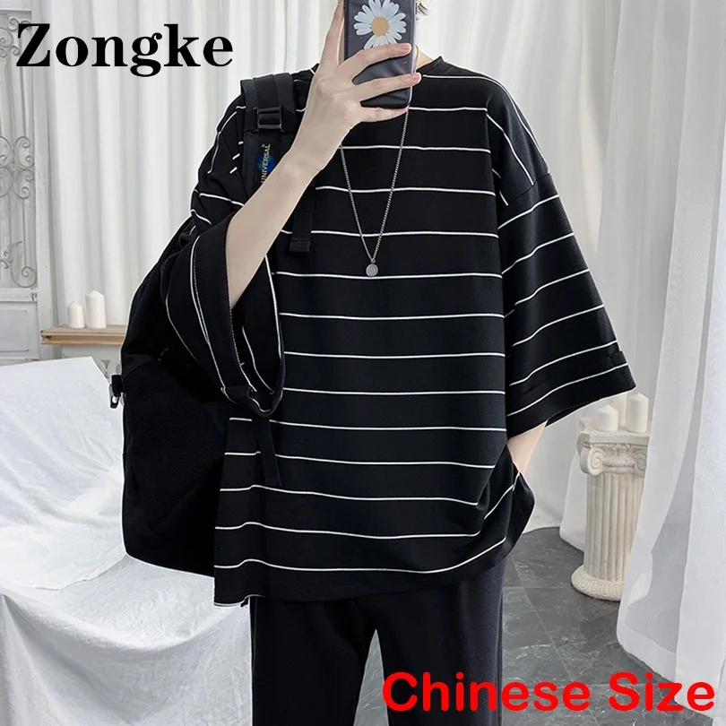 Zongke Striped Vintage T Shirt For Men Clothes Chinese Size 2XL Streetwear Mens T-Shirts Harajuku Tops 2022 Spring New Arrivals
Zongke Striped Vintage T Shirt For Men Clothes Chinese Size 2XL Streetwear Mens T-Shirts Harajuku Tops 2022 Spring New Arrivals