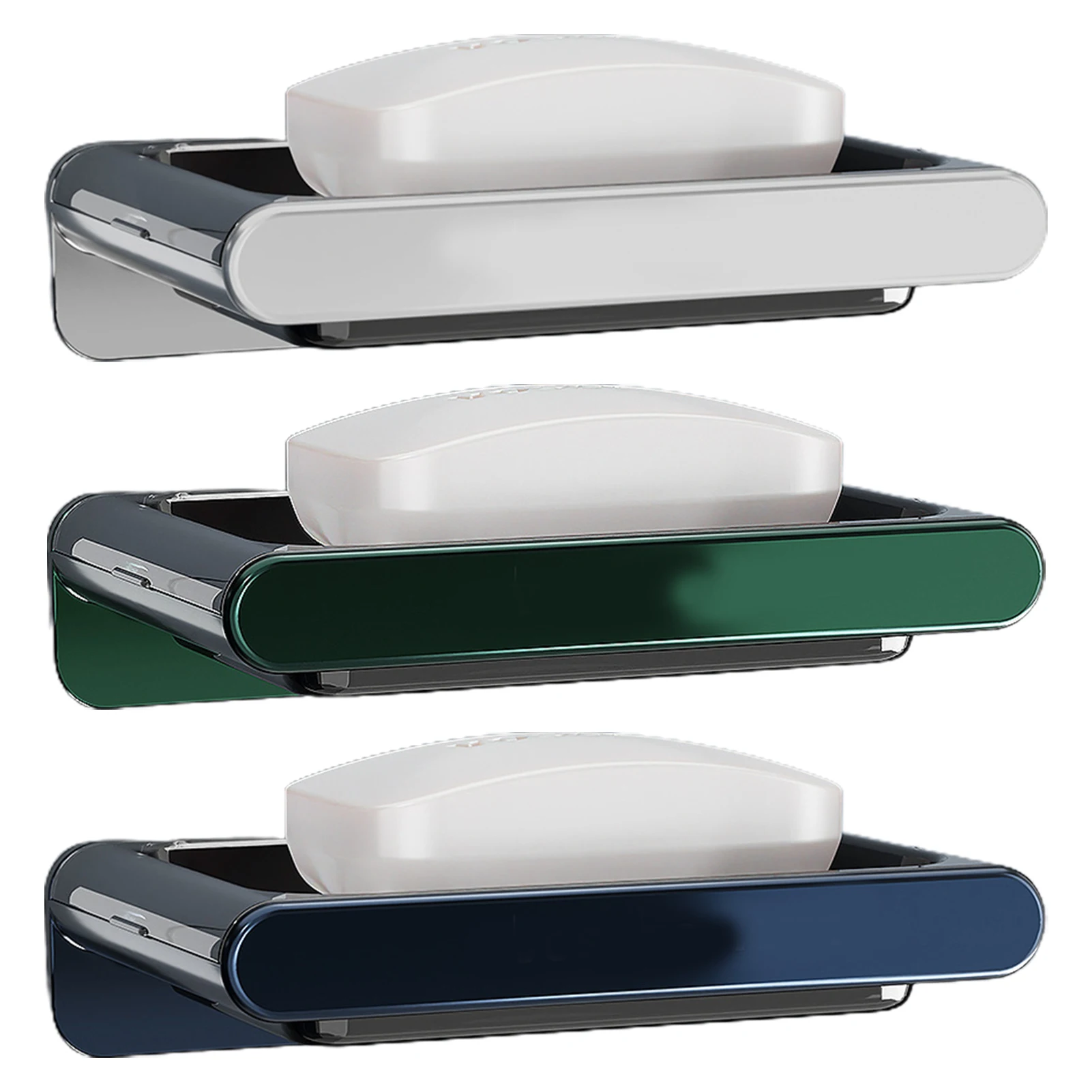 Wall Mounted Soap Box Double Layer Punch-Free Drain Soap Storage Holder Soap Rack for Bathroom Kitchen Soap Organizer MU8669
Wall Mounted Soap Box Double Layer Punch-Free Drain Soap Storage Holder Soap Rack for Bathroom Kitchen Soap Organizer MU8669