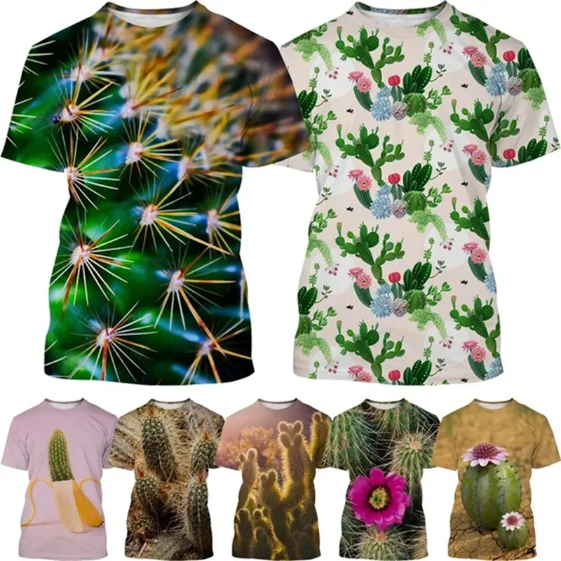 New Cactus T Shirt Men's And Women's Casual Fashion T Shirt Desert Prickly Plants Harajuku Streetwear Top 3D Printed Tshirt Tees
New Cactus T Shirt Men's And Women's Casual Fashion T Shirt Desert Prickly Plants Harajuku Streetwear Top 3D Printed Tshirt Tees
