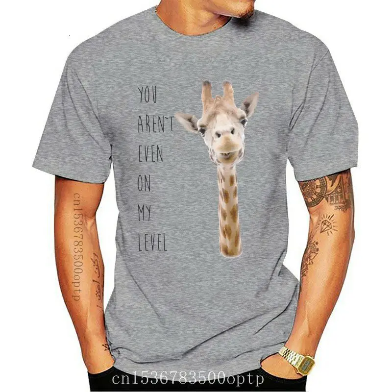 Camiseta de jirafa para hombre y mujer, camisa divertida Unisex de dibujos animados, con frase Not Even My Level, 1524, envío gr
Camiseta de jirafa para hombre y mujer, camisa divertida Unisex de dibujos animados, con frase Not Even My Level, 1524, envío gr
