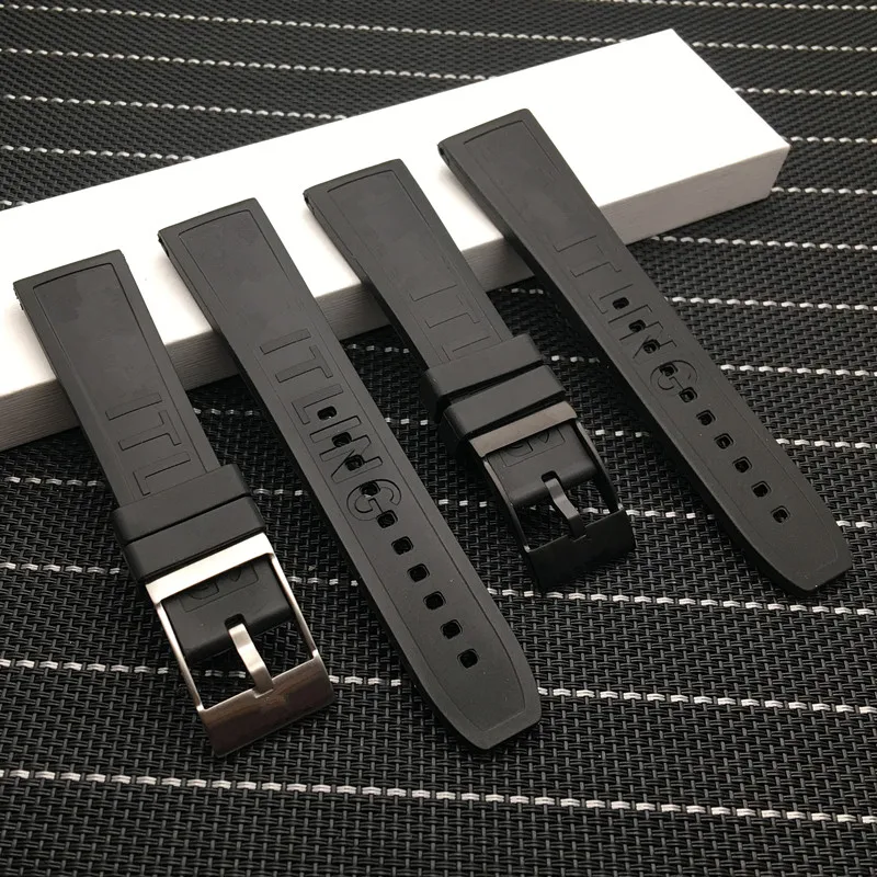 22mm 24mm Black Nature Rubber watchband Watchband Bracelet For navitimer/avenger/Breitling strap buckle logo on free tools
22mm 24mm Black Nature Rubber watchband Watchband Bracelet For navitimer/avenger/Breitling strap buckle logo on free tools