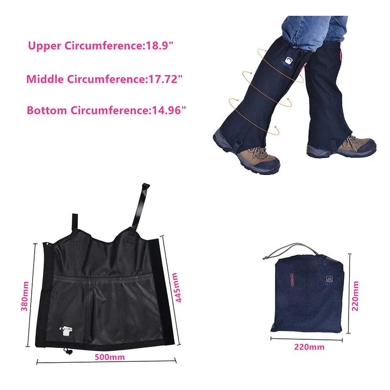 Anti Bite Snake Guard Leg Protection Gaiter Cover Hiking Camping Outdoor Dust Proof Anti-sand For Skiing Trekking Fishing
Anti Bite Snake Guard Leg Protection Gaiter Cover Hiking Camping Outdoor Dust Proof Anti-sand For Skiing Trekking Fishing