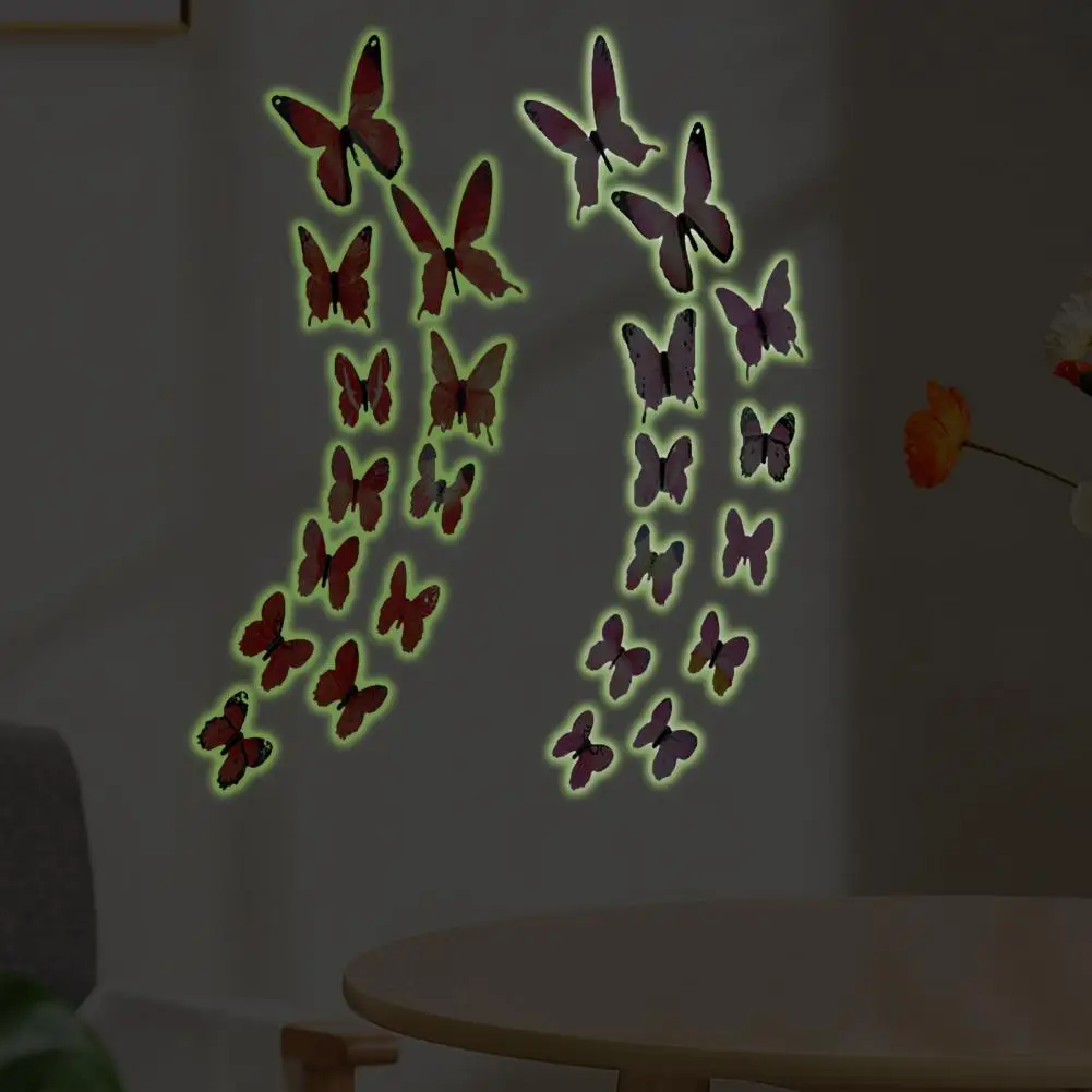 12Pcs Butterfly Design Wall Sticker Luminous Self-adhesive Removable 3D Effect Design Sticker Decal Home Decor
12Pcs Butterfly Design Wall Sticker Luminous Self-adhesive Removable 3D Effect Design Sticker Decal Home Decor