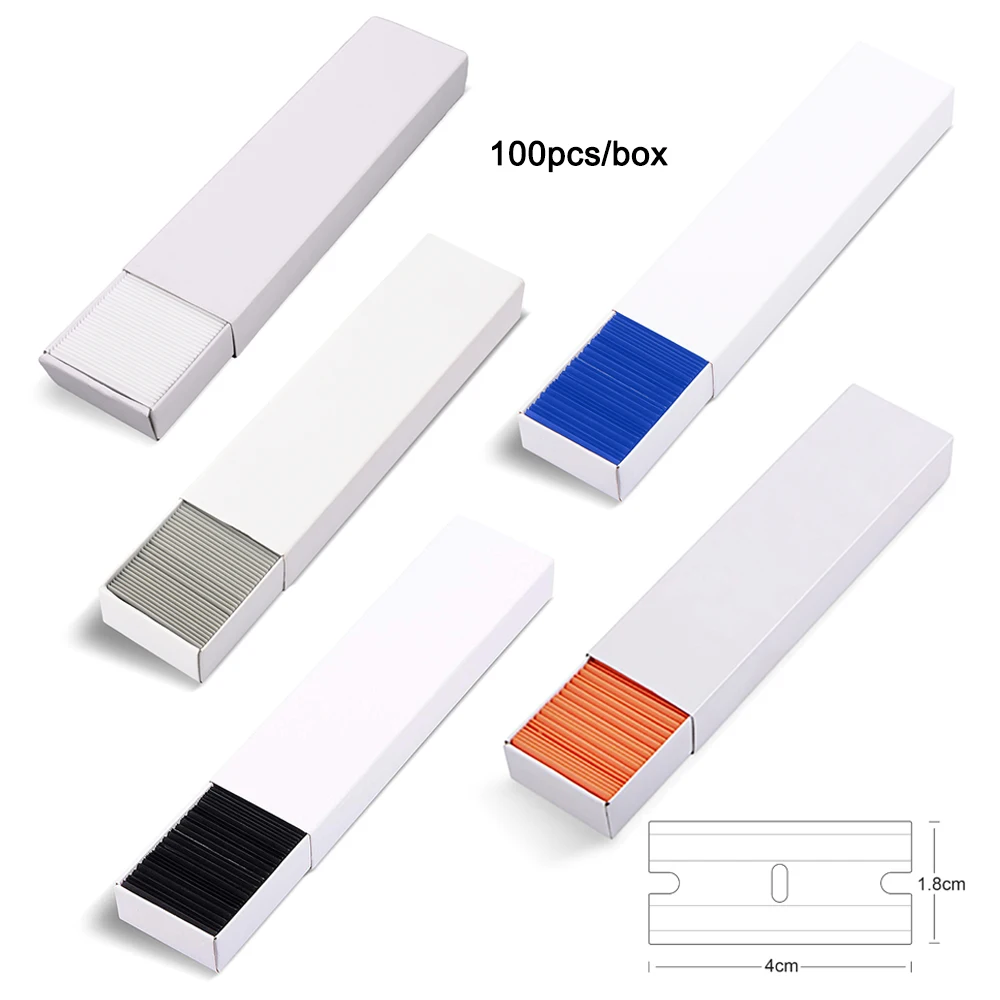 EHDIS 100pcs Plastic Double Edge Razor Blades for Squeegee Scraper Foil Vinyl Film Sticker Remover Car Window Tint Cleaning Tool
EHDIS 100pcs Plastic Double Edge Razor Blades for Squeegee Scraper Foil Vinyl Film Sticker Remover Car Window Tint Cleaning Tool
