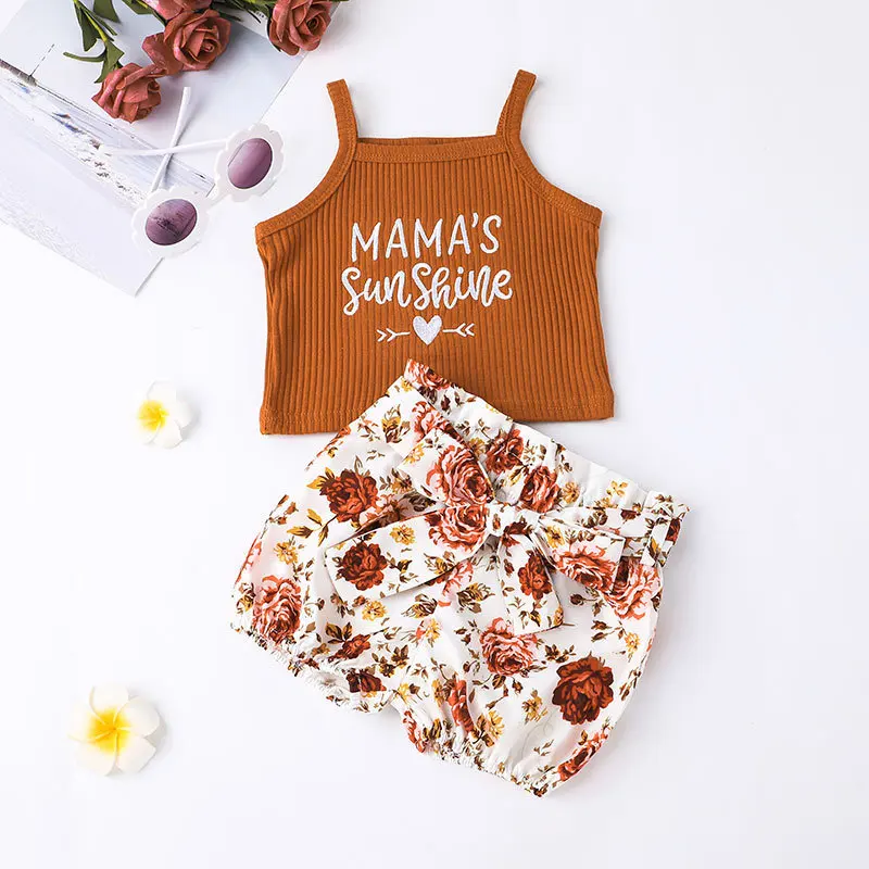 Summer New Toddler Baby Girls Clothes Sets Pit Strip Suspender Top Floral Print Shorts Infant Fashion Clothes Suit
Summer New Toddler Baby Girls Clothes Sets Pit Strip Suspender Top Floral Print Shorts Infant Fashion Clothes Suit