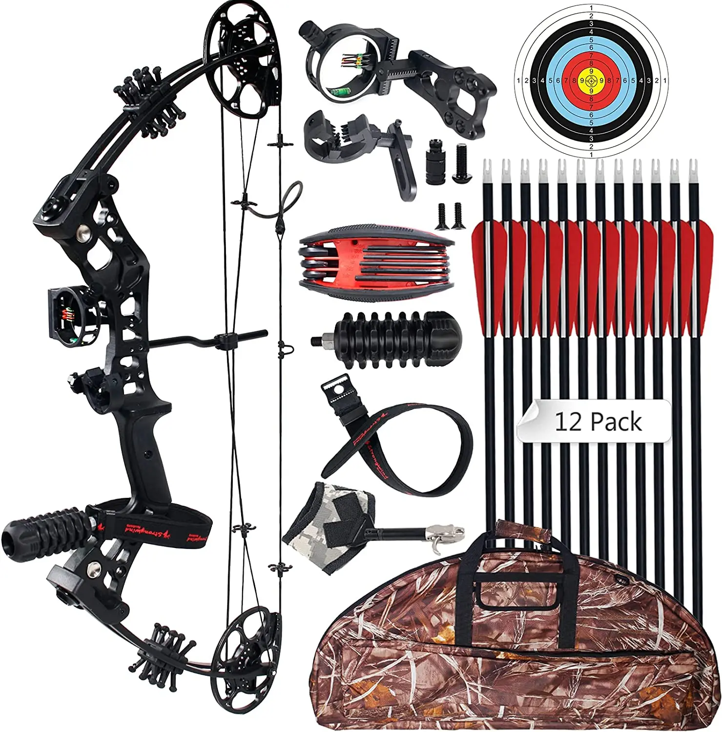 Archery Compound Bow Set 29" Carbon Arrow 30-70lbs Adjustable Pulley Bow 290FPS Arrow Speed For Outdoor Hunting Shooting
Archery Compound Bow Set 29" Carbon Arrow 30-70lbs Adjustable Pulley Bow 290FPS Arrow Speed For Outdoor Hunting Shooting
