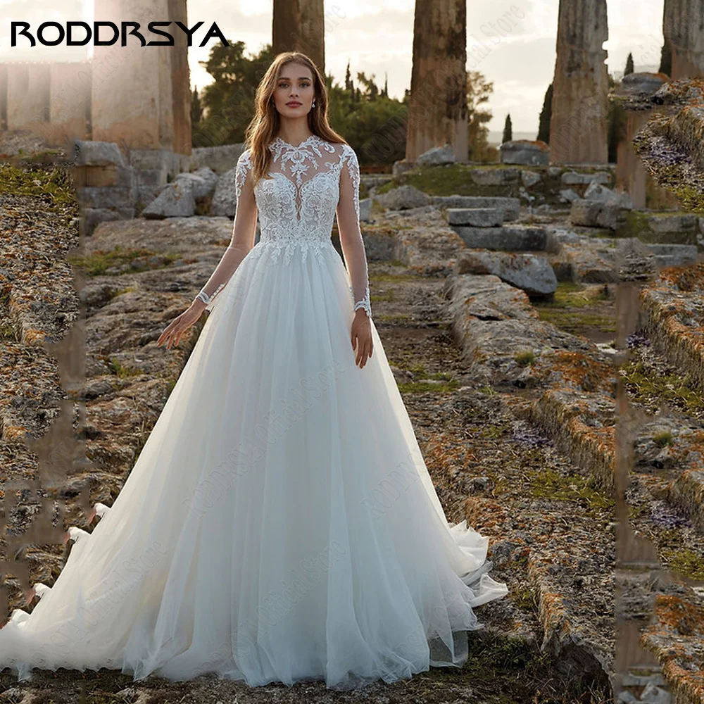 RODDRSYA Exquisite Long Sleeves Wedding Dress 2024 O-Neck Illusion Bride Gowns Applique A-Line Custom Made vestidos de novia
RODDRSYA Exquisite Long Sleeves Wedding Dress 2024 O-Neck Illusion Bride Gowns Applique A-Line Custom Made vestidos de novia