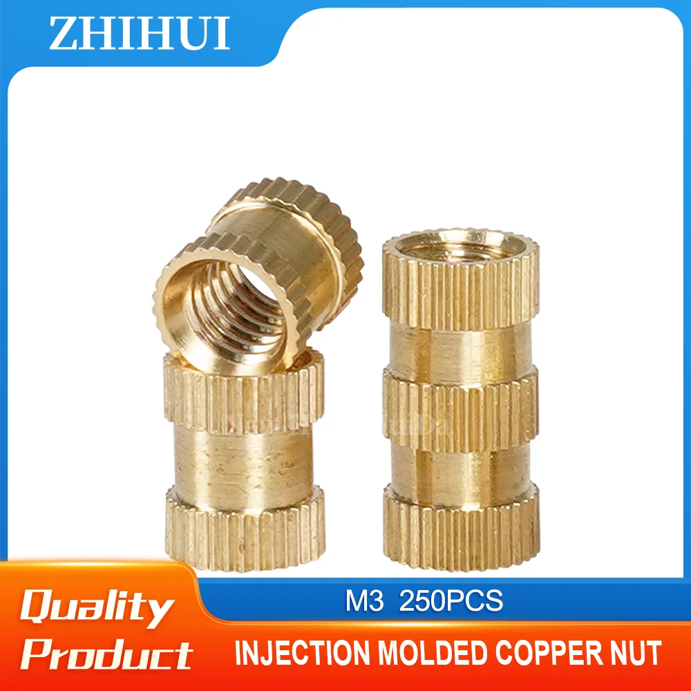250pcs M3 Insert Nuts Knurled Hot Melt Brass Inset Nuts Heating Molding For3D Printing Part Copper Thread Inserts Nutsert
250pcs M3 Insert Nuts Knurled Hot Melt Brass Inset Nuts Heating Molding For3D Printing Part Copper Thread Inserts Nutsert