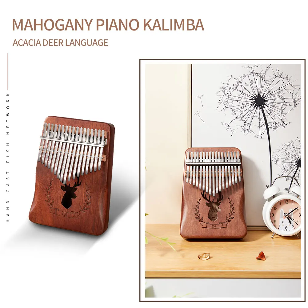 Deer Design Musical Instrument 17 Keys Kalimba Acacia Wood Thumb Piano Mbira Wood kalimba Musical Instrument
Deer Design Musical Instrument 17 Keys Kalimba Acacia Wood Thumb Piano Mbira Wood kalimba Musical Instrument