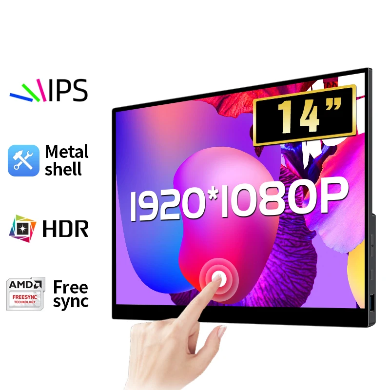 14/13.3 Inch 1080P Touchscreen Portable Monitor FHD 1920x1080 HDR 100%sRGB 400Nit Display IPS Gaming Screen For Mac Phone PS4/5
14/13.3 Inch 1080P Touchscreen Portable Monitor FHD 1920x1080 HDR 100%sRGB 400Nit Display IPS Gaming Screen For Mac Phone PS4/5