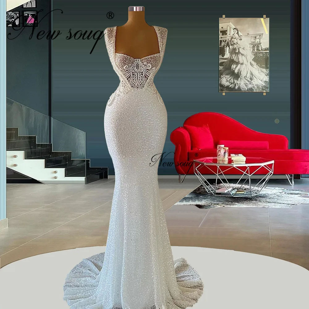Newsouq Luxury White Beaded Evening Gowns Appliques Dubai Style Long Women Muslim Mermaid Evening Dresses 2022 Robes Party Gowns
Newsouq Luxury White Beaded Evening Gowns Appliques Dubai Style Long Women Muslim Mermaid Evening Dresses 2022 Robes Party Gowns