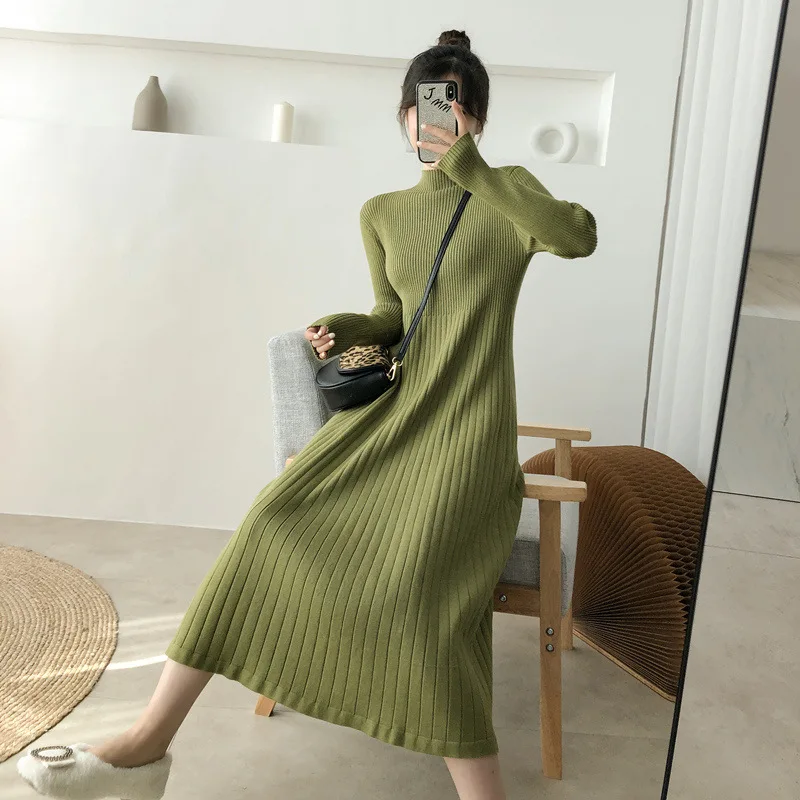 FURSARCAR Long Sleeve Half-height Collar Dress Women Autumn Winter New Solid Casual Harajuku Knitted A-line Dress Female
FURSARCAR Long Sleeve Half-height Collar Dress Women Autumn Winter New Solid Casual Harajuku Knitted A-line Dress Female
