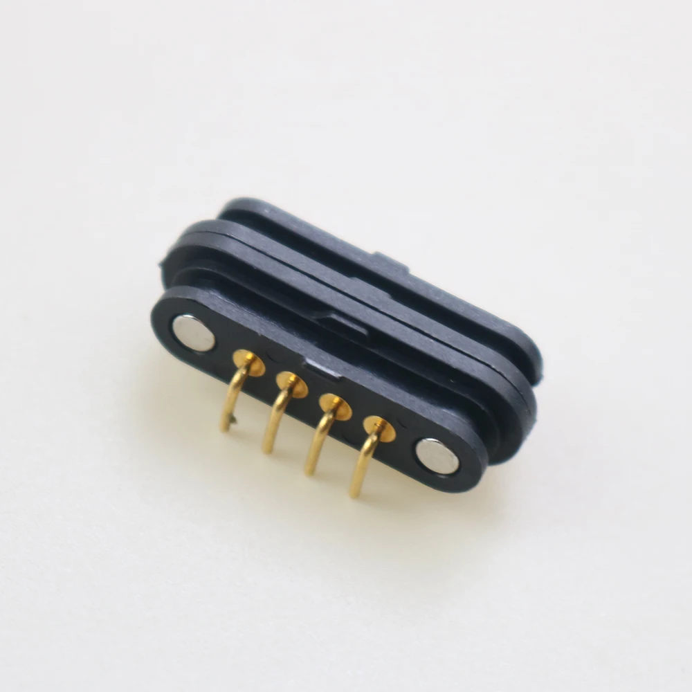 1 Pair Spring-Loaded Magnetic Pogo Pin Connector 4 Pole Pitch 2.5 Through Hole Angled Male Female 2A 36V DC Power Charge Probe
1 Pair Spring-Loaded Magnetic Pogo Pin Connector 4 Pole Pitch 2.5 Through Hole Angled Male Female 2A 36V DC Power Charge Probe