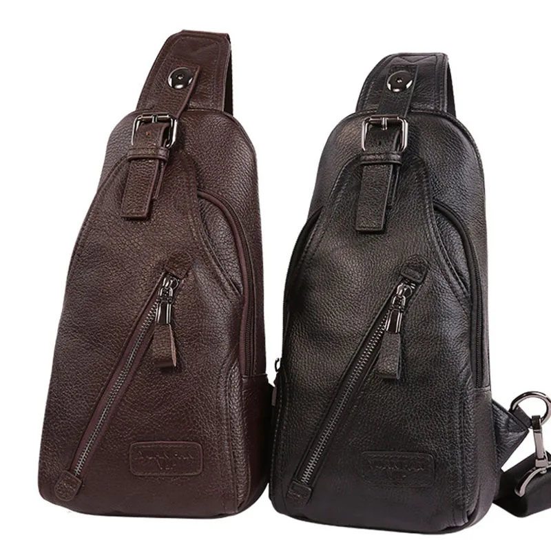 Men High Quality Genuine Leather Cowhide Fashion Chest Pack Sling Back Pack Riding Cross Body Messenger Single Shoulder Bag
Men High Quality Genuine Leather Cowhide Fashion Chest Pack Sling Back Pack Riding Cross Body Messenger Single Shoulder Bag