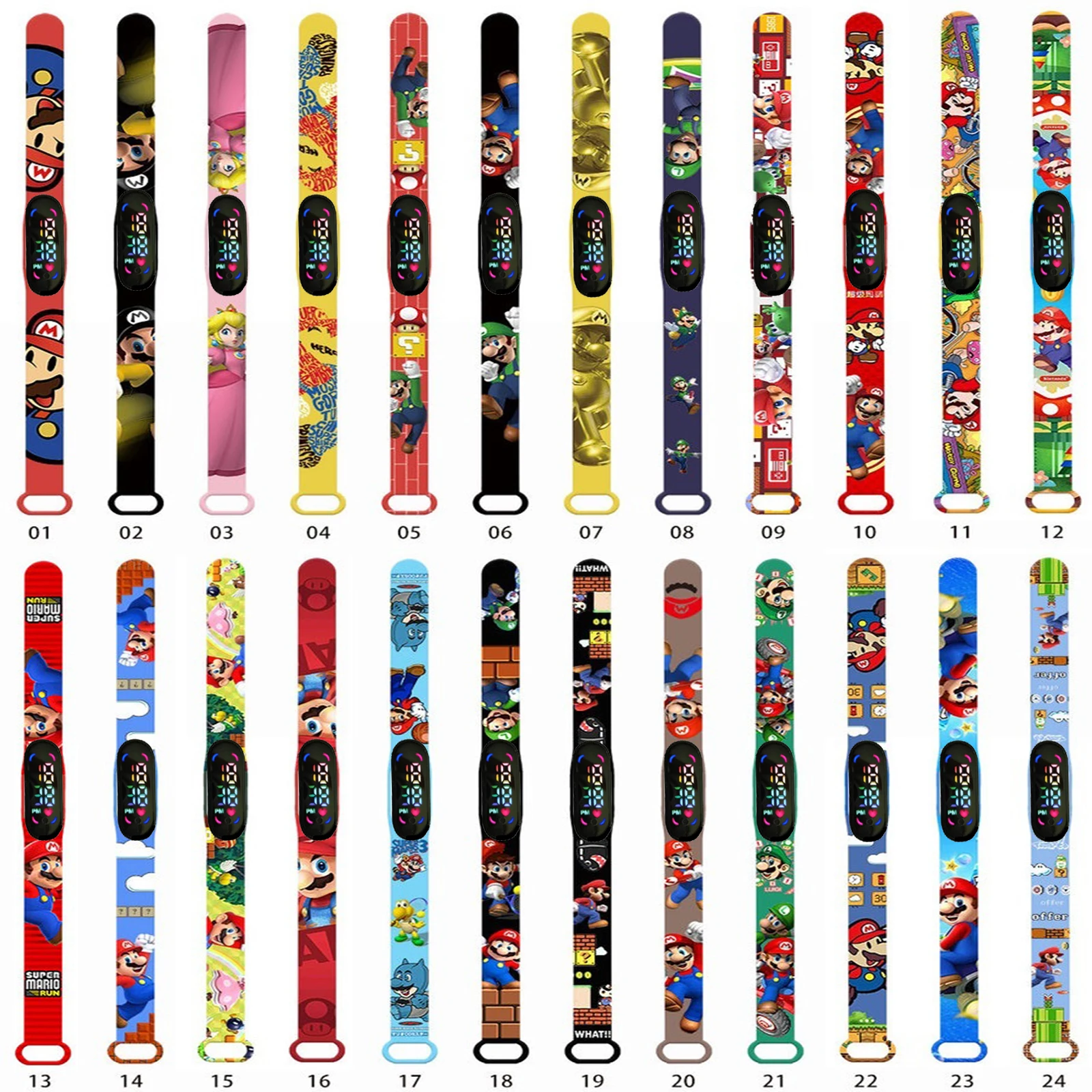 Pokemon Super Mary Luminous Bracelet Waterproof Clock Watch Touch Student Children's Sports LED Birthday Gifts Boy Christmas Toy
Pokemon Super Mary Luminous Bracelet Waterproof Clock Watch Touch Student Children's Sports LED Birthday Gifts Boy Christmas Toy