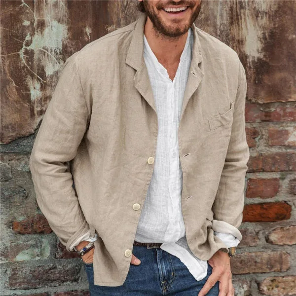 2023 Spring Autumn Men Solid Color Blazers Mens Long Sleeve Thin Linen Blazers Male Casual Suit Jacket Coats S-3XL
2023 Spring Autumn Men Solid Color Blazers Mens Long Sleeve Thin Linen Blazers Male Casual Suit Jacket Coats S-3XL