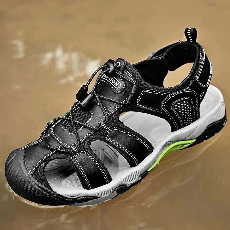 Big Size 38-46 Men Sandals Summer Breathable Outdoor Sandals Wear-Resisting Beach Shoes Convenient Elastic Band Trekking Shoes
Big Size 38-46 Men Sandals Summer Breathable Outdoor Sandals Wear-Resisting Beach Shoes Convenient Elastic Band Trekking Shoes