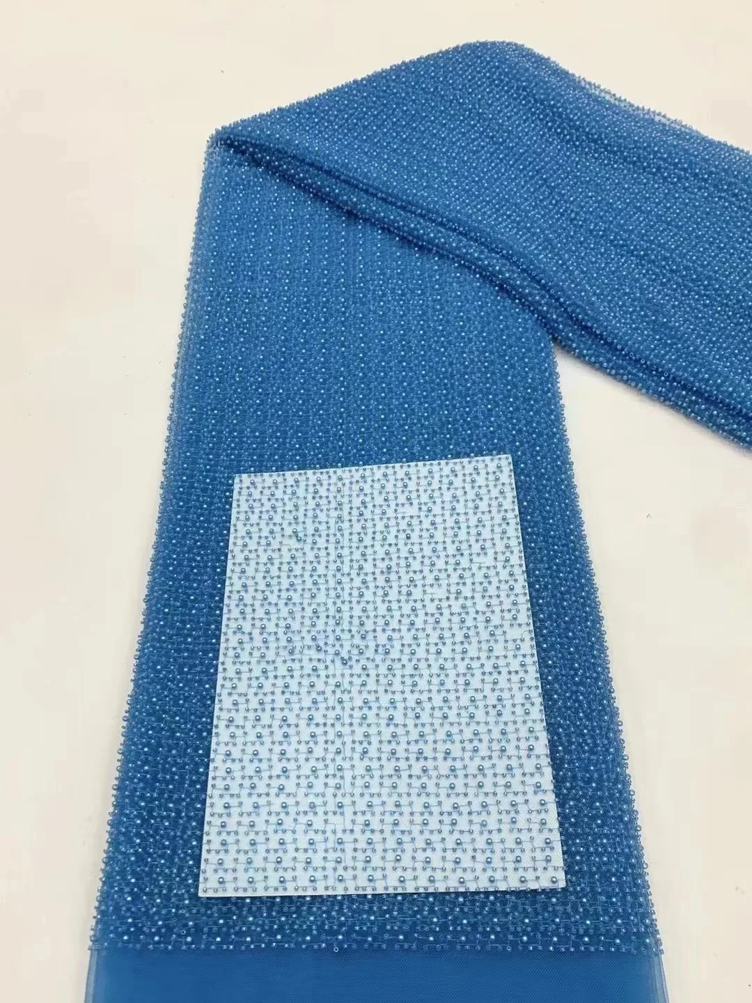 SKY bLUE High Quality Nigeria Lace Fabric French Bridal Sequins Lace Fabric Luxury Embroidery Beaded Lace Fabric For Wedding
SKY bLUE High Quality Nigeria Lace Fabric French Bridal Sequins Lace Fabric Luxury Embroidery Beaded Lace Fabric For Wedding