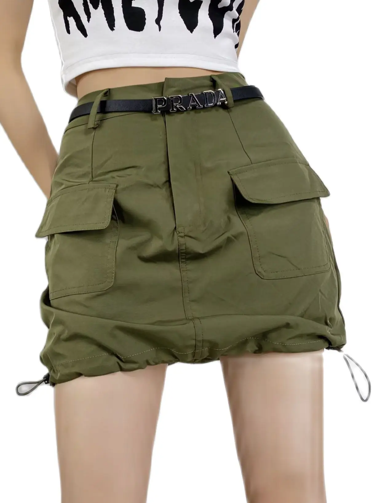 Women Harajuku Vintage Y2k A-Line Mini Empire Cargo Skirts Female Street Fashion Retro Drawstring Pocket High Waist Short Skirt
Women Harajuku Vintage Y2k A-Line Mini Empire Cargo Skirts Female Street Fashion Retro Drawstring Pocket High Waist Short Skirt