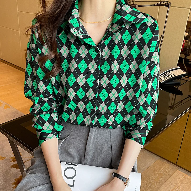 Shirt Women Spring Autumn New Fashion Everything Niche Lapel Ringer Loose Long-Sleeved Temperament Leisure Shirt Female LT261
Shirt Women Spring Autumn New Fashion Everything Niche Lapel Ringer Loose Long-Sleeved Temperament Leisure Shirt Female LT261