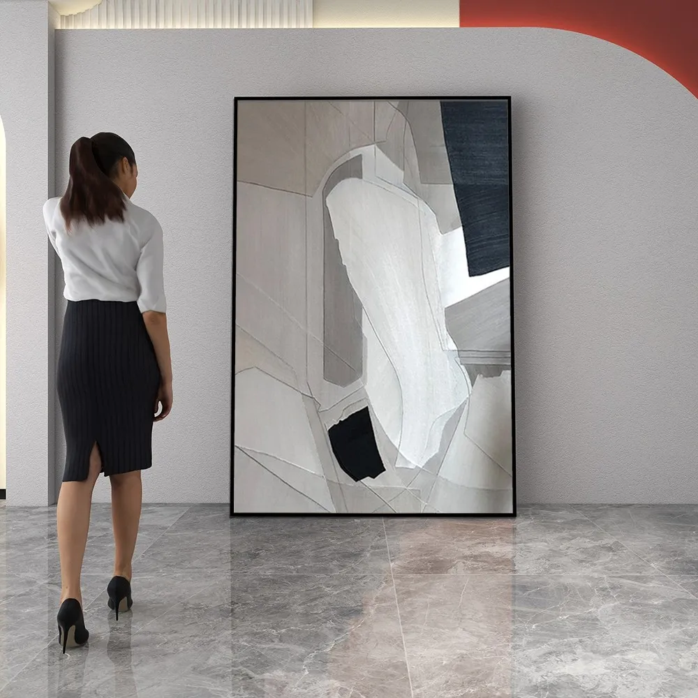 Modern HomeI Decor Abstract Black And Whit Oil Painting Without Frame Handmade On Canvas Hanging For Living Dinner RoomArt
Modern HomeI Decor Abstract Black And Whit Oil Painting Without Frame Handmade On Canvas Hanging For Living Dinner RoomArt
