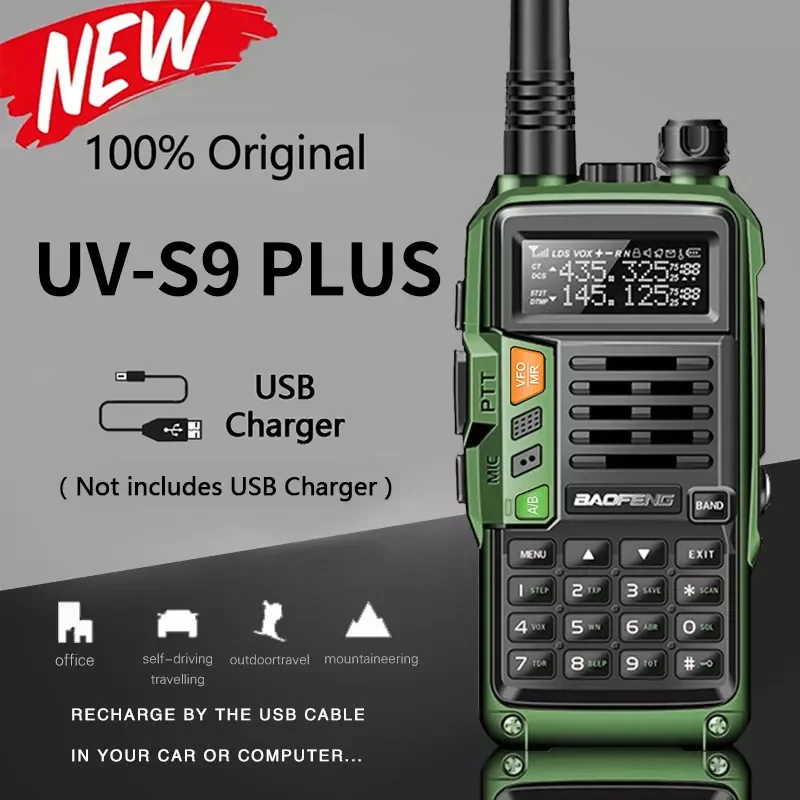 UV-S9 Plus Мощный ручной трансивер с UHF VHF Двухдиапазонная рация дальнего действия
UV-S9 Plus Мощный ручной трансивер с UHF VHF Двухдиапазонная рация дальнего действия