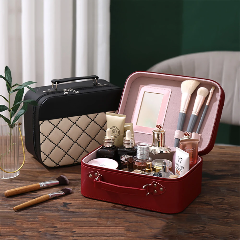 Large-capacity Makeup Bag With Mirror Luxury Professional Travel Cosmetic Storage Case Handbag Toiletries Organizer Handheld Box
Large-capacity Makeup Bag With Mirror Luxury Professional Travel Cosmetic Storage Case Handbag Toiletries Organizer Handheld Box