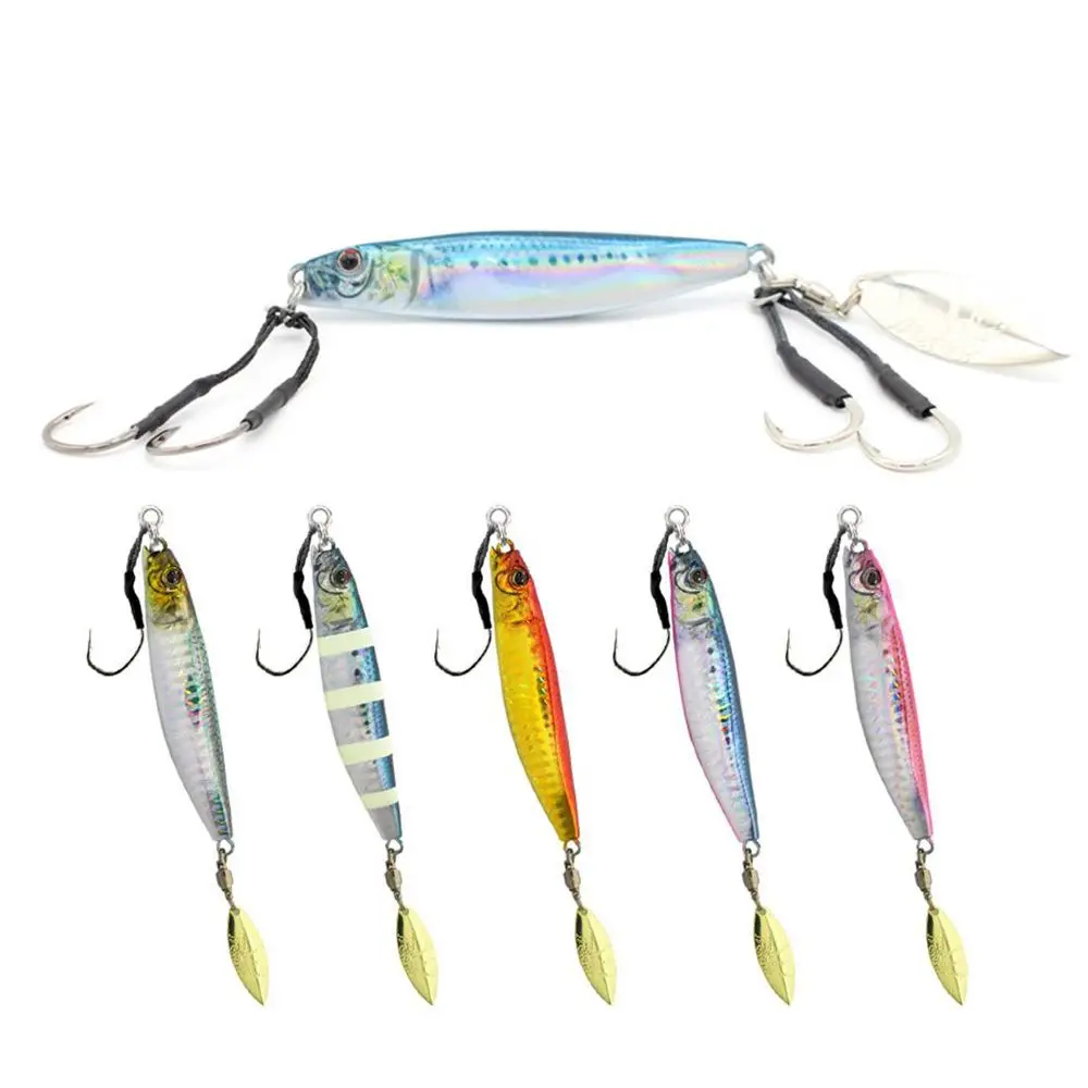 40g/75mm Metal Jig Fishing Lure Rolling Hard Bait Bass Spoon Vibration Bait Trout Jigging Lure Saltwater Tackle Accessories
40g/75mm Metal Jig Fishing Lure Rolling Hard Bait Bass Spoon Vibration Bait Trout Jigging Lure Saltwater Tackle Accessories