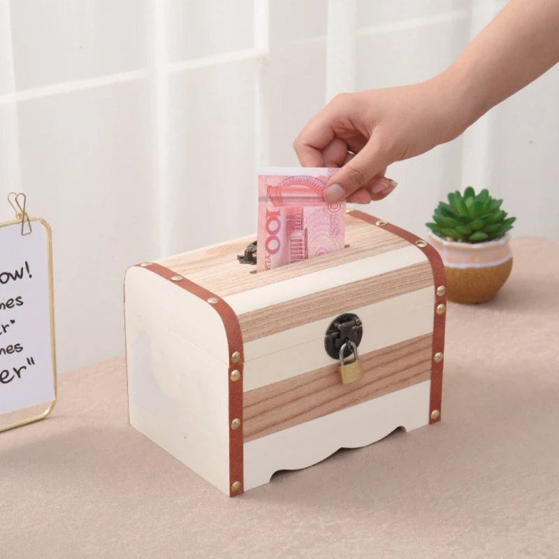 Secret Coin Money Box Wood Hidden Storage High Capacity Piggy Bank with Lock for Papper Money Counter tirelire Home Decoration
Secret Coin Money Box Wood Hidden Storage High Capacity Piggy Bank with Lock for Papper Money Counter tirelire Home Decoration