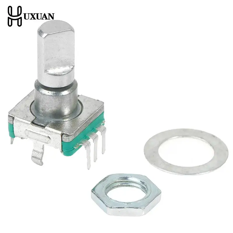 EC16/EC11 Rotary Encoder 24/20/30 Positioning Number 24 Pulse Number Sawtooth Shaft 20/15MM Digital Rotary Potentiometer 3 Feet
EC16/EC11 Rotary Encoder 24/20/30 Positioning Number 24 Pulse Number Sawtooth Shaft 20/15MM Digital Rotary Potentiometer 3 Feet