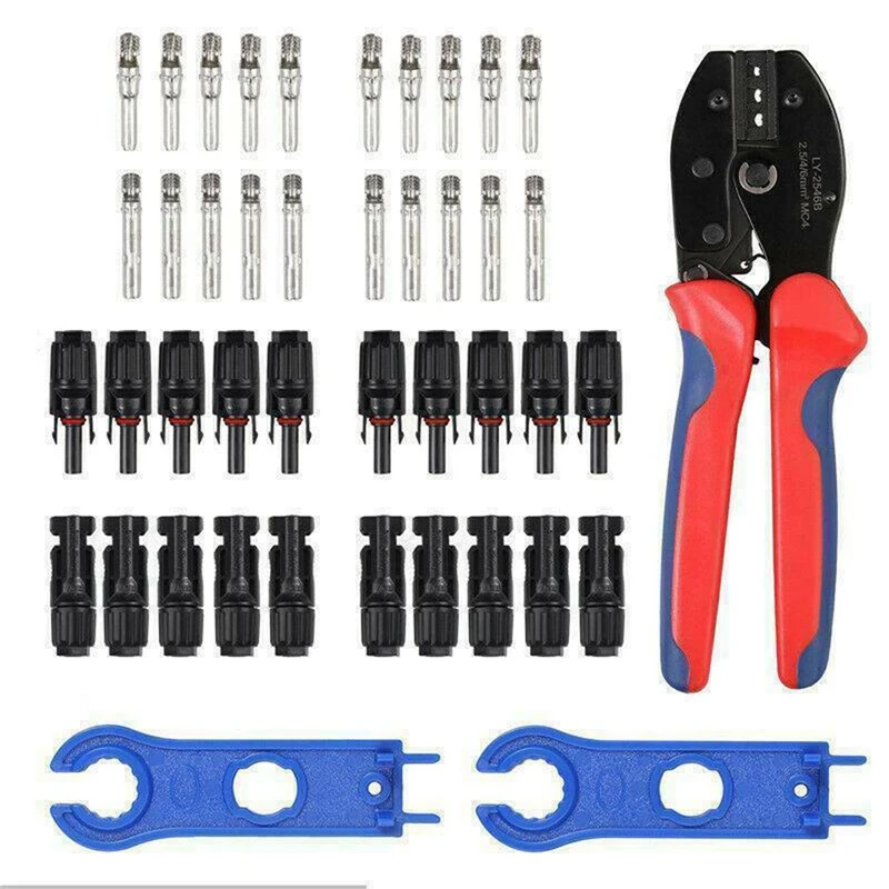Photovoltaic Connector Set, Solar Male And Female Butt Plug, Waterproof And Flame Retardant, With LY2546B Pliers
Photovoltaic Connector Set, Solar Male And Female Butt Plug, Waterproof And Flame Retardant, With LY2546B Pliers