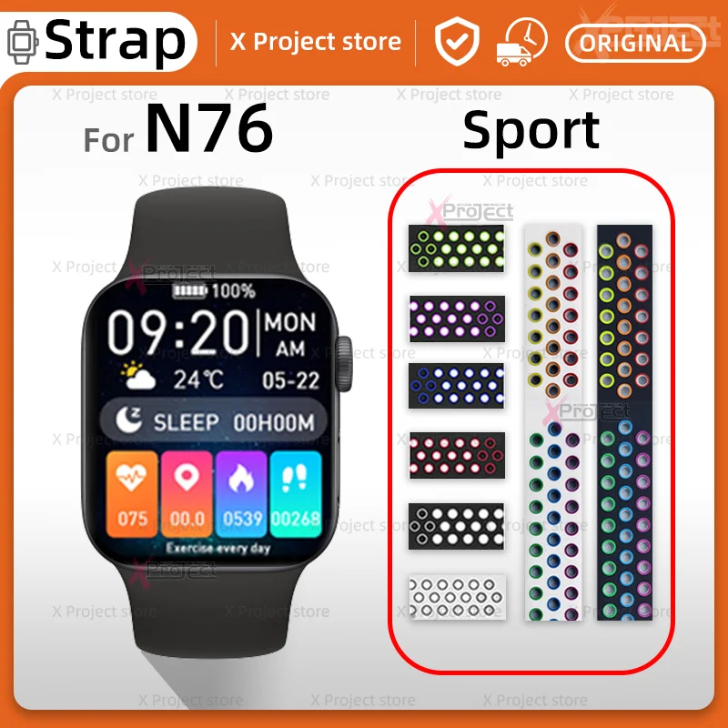 Sport Strap For N76 Smart Watch Band Silicone Breathable Belt Bracelet Smartwatch Watchband Series 7 pk IWO 7 8 14 15 HW67 PRO
Sport Strap For N76 Smart Watch Band Silicone Breathable Belt Bracelet Smartwatch Watchband Series 7 pk IWO 7 8 14 15 HW67 PRO