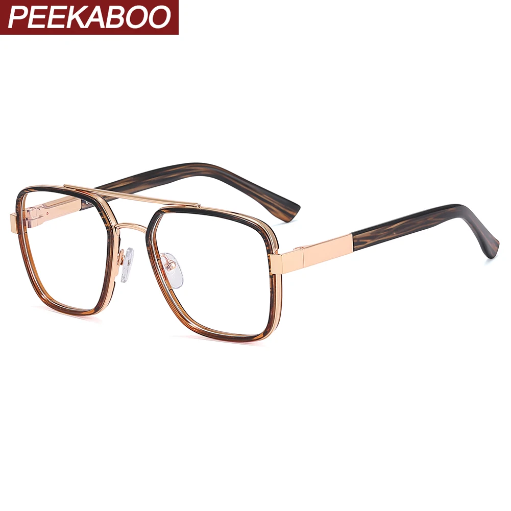 Большие очки Peekaboo TR90 с защитой от синего светильник, прозрачные линзы, металлическая квадратная оправа для мужчин, черные, серые, мужские по...
Большие очки Peekaboo TR90 с защитой от синего светильник, прозрачные линзы, металлическая квадратная оправа для мужчин, черные, серые, мужские по...