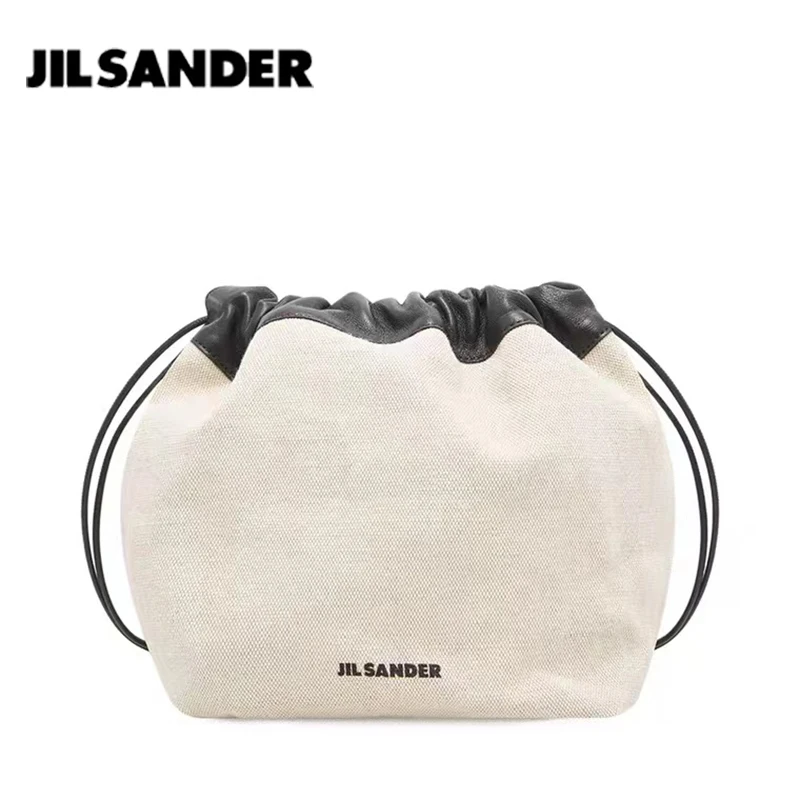 Jil Sander Single Shoulder Bag Women's Niche Design Bag Canvas Diagonal Straddle Bag High Sense Versatile Drawstring Bucket Bag
Jil Sander Single Shoulder Bag Women's Niche Design Bag Canvas Diagonal Straddle Bag High Sense Versatile Drawstring Bucket Bag