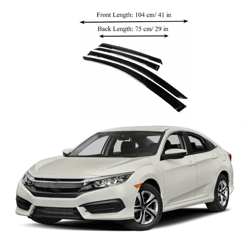 Fits for Honda Civic 16-17 Acrylic Window Vent Visor Sun Rain Deflector Guard
Fits for Honda Civic 16-17 Acrylic Window Vent Visor Sun Rain Deflector Guard