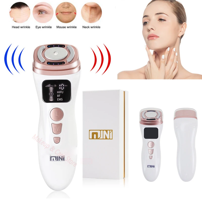 

NEW Mini HIFU Machine Ultrasound Machine RF Fadiofrecuencia EMS Microcurrent Lift Firm Tightening Skin Wrinkle Skin Care Product