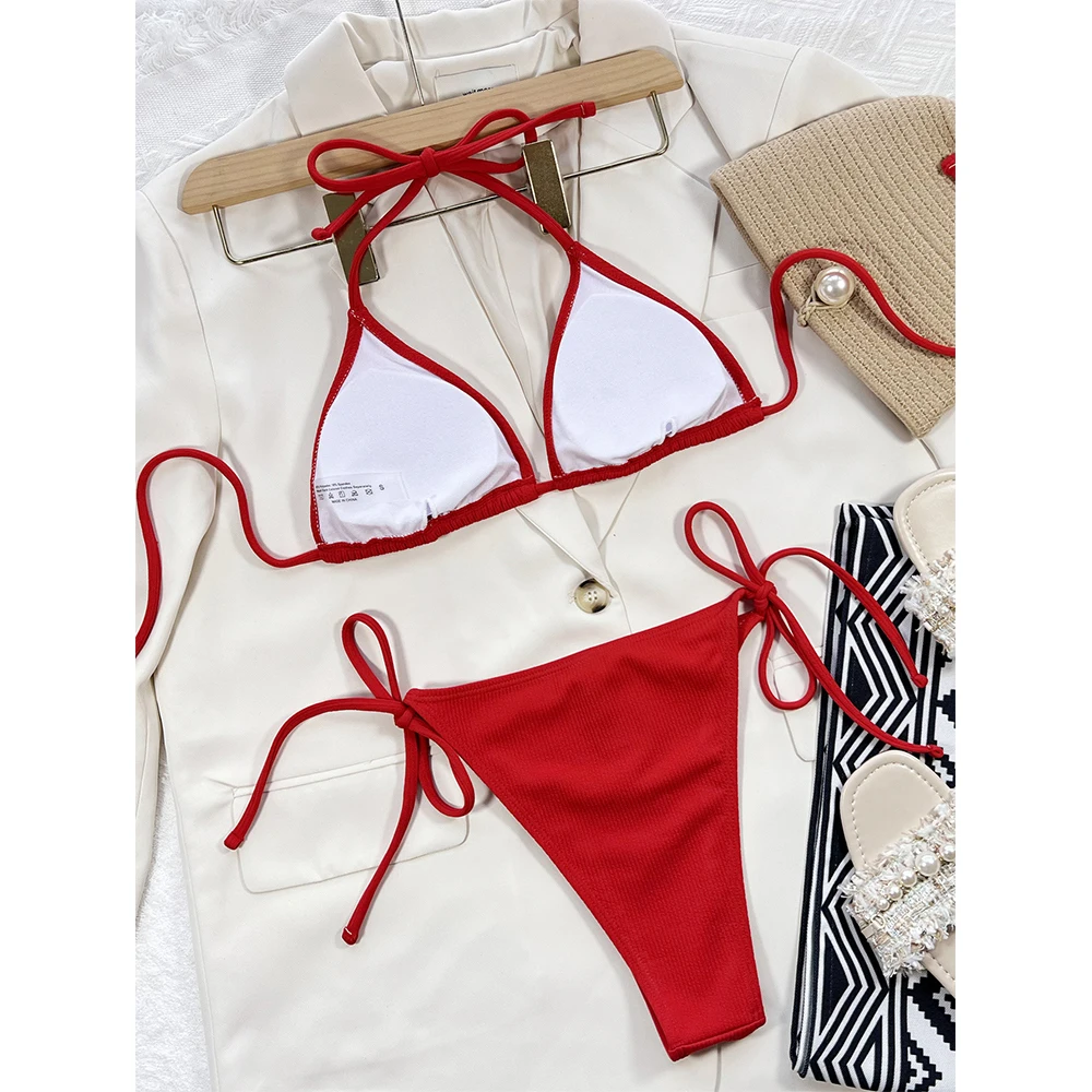 Сексуальный женский раздельный купальник на бретельках, Новинка лета, женский сексуальный купальник для плавания, пляжные купальные костюмы