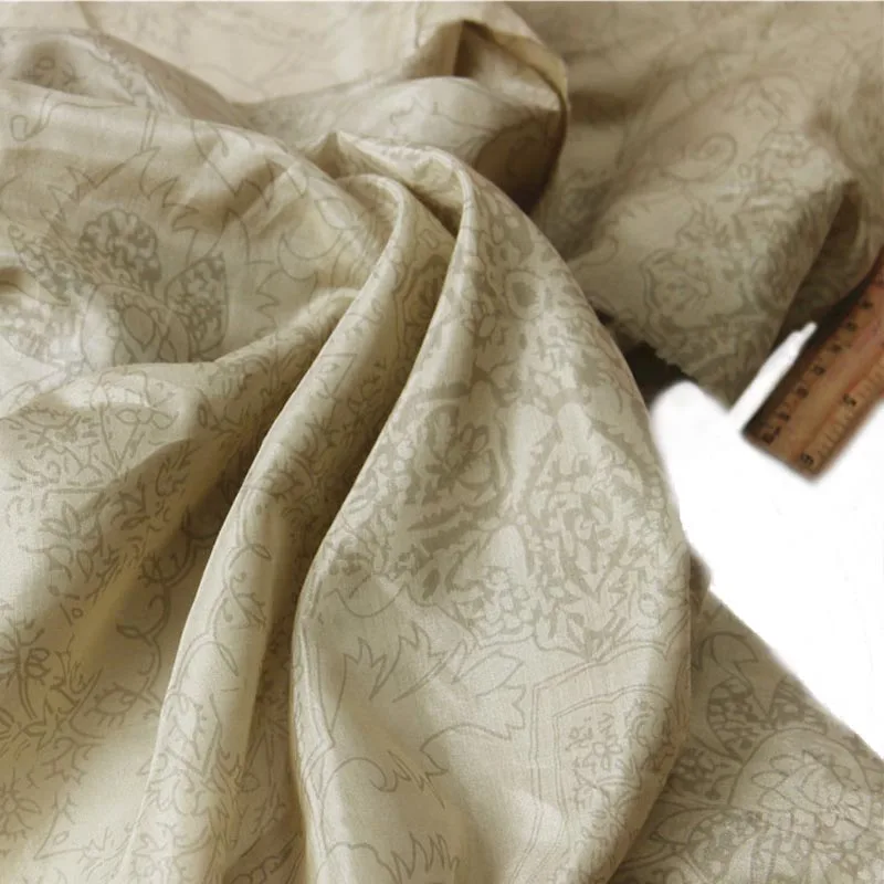Silk/Cotton Retro Khaki Flower Very Thin Smooth Fine Fabric for Handmade Summer Clothes Dress Shirt Skirt Blouse Tissue Textile
Silk/Cotton Retro Khaki Flower Very Thin Smooth Fine Fabric for Handmade Summer Clothes Dress Shirt Skirt Blouse Tissue Textile